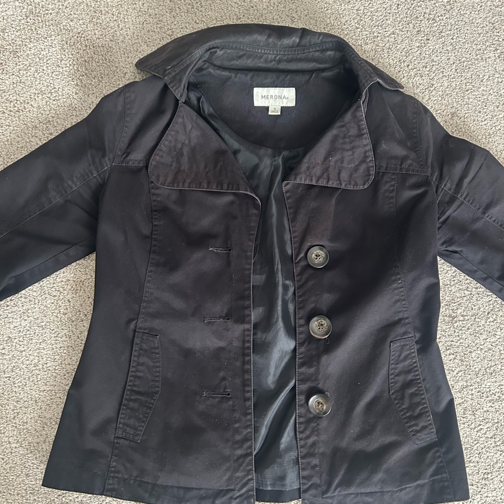 Merona Women's Black Trench Coat